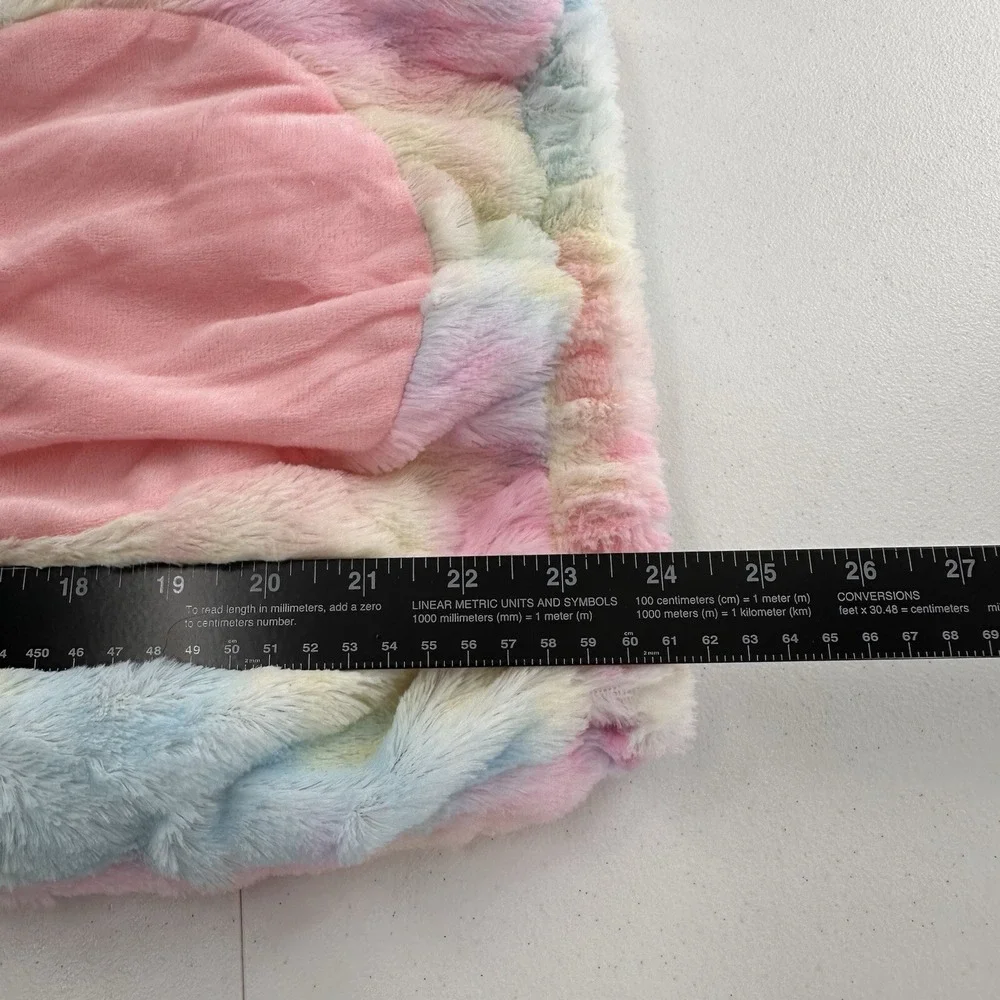 Target Unicorn‎ Halloween Bodysuit  Costume Rainbow 12-18 Months Faux Fur Baby